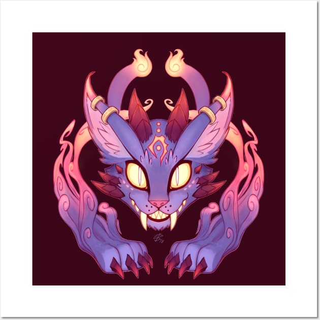 Demon Cat Wall Art by Nighthead